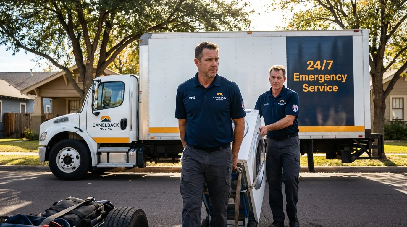 CamelBack Moving crew loading furniture in Valley Springs, CA